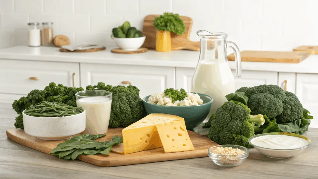 Продукти з кальцієм